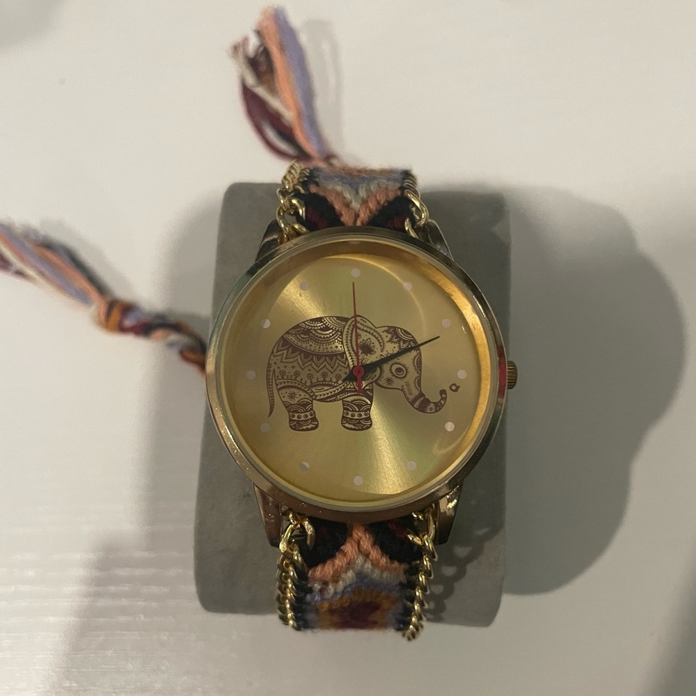 Braided Henna Elephant watch